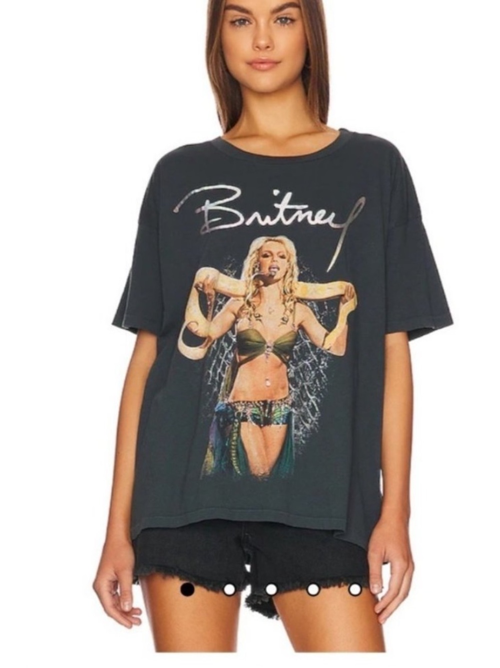 NWT Daydreamer Britney Spears Slave 4 U Tee in Pigment Black